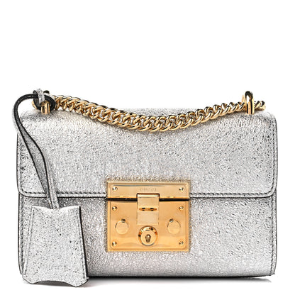 Gucci Galassia Small Padlock Shoulder Bag Argento 1 of 12