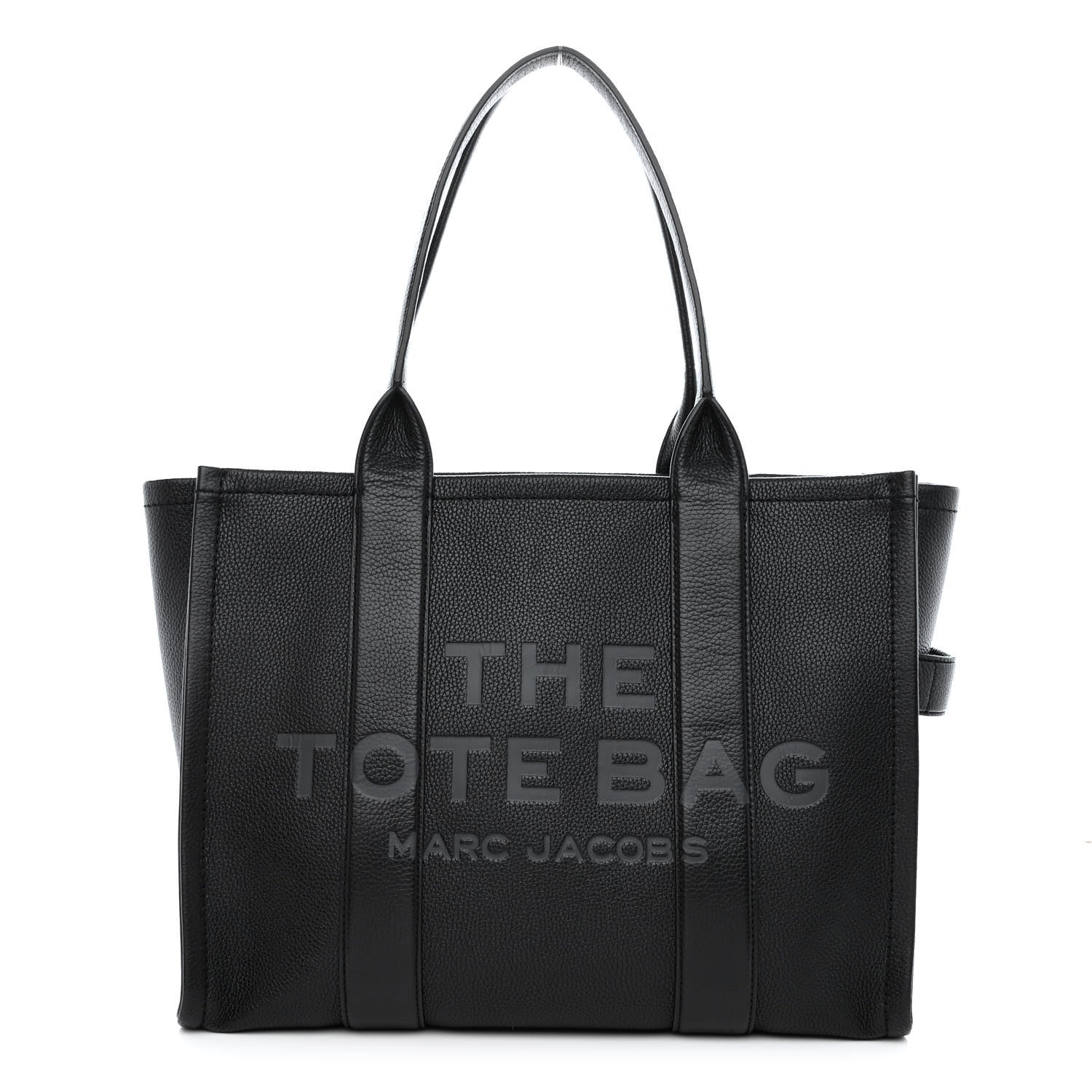 Marc Jacobs Grained Calfskin Large The Tote Bag Black 1 of 14