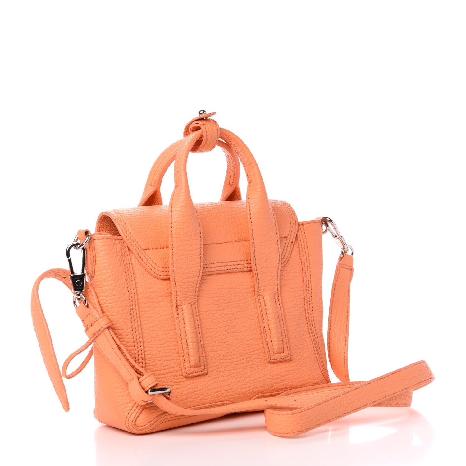 3.1 Phillip Lim 3.1 Textured Calfskin Mini Pashli Satchel Melon 3 of 10
