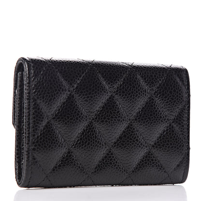 Chanel Caviar Quilted Flap Card Holder Black 3 of 8