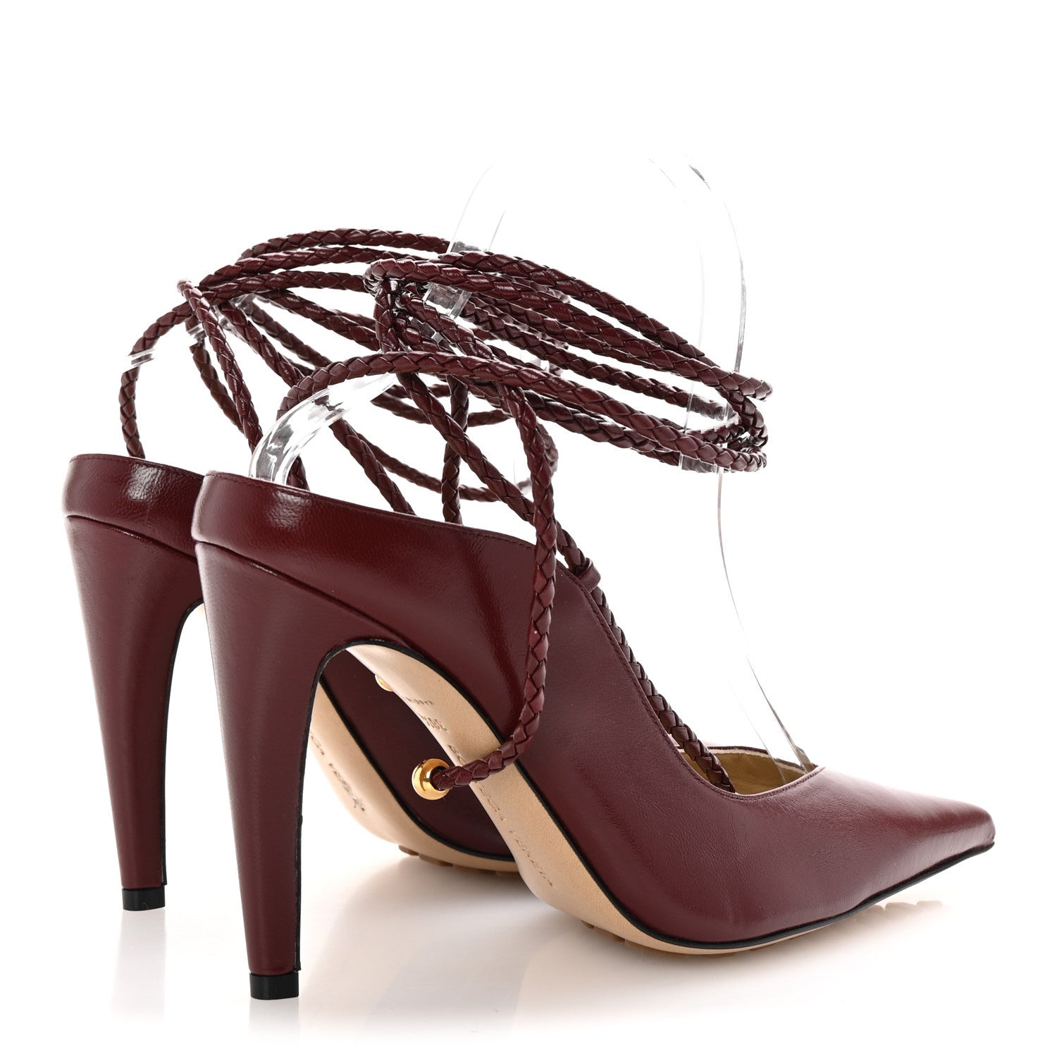 Bottega Veneta Nappa Spritz Pumps 36.5 Cherry 5 of 8