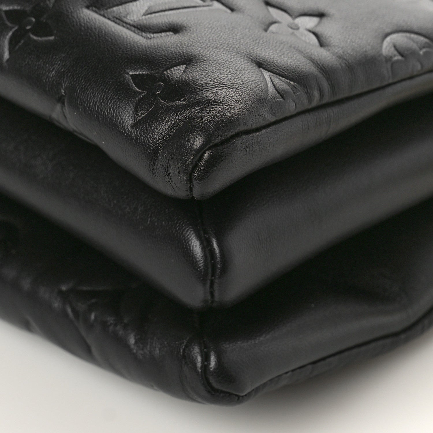 Louis Vuitton Lambskin Embossed Monogram Coussin PM Black 10 of 10