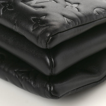 Louis Vuitton Lambskin Embossed Monogram Coussin PM Black 10 of 10