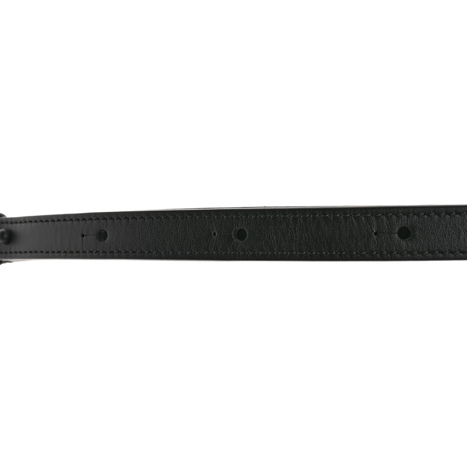 Louis Vuitton Calfskin 16mm Adjustable Shoulder Strap Black 3 of 4