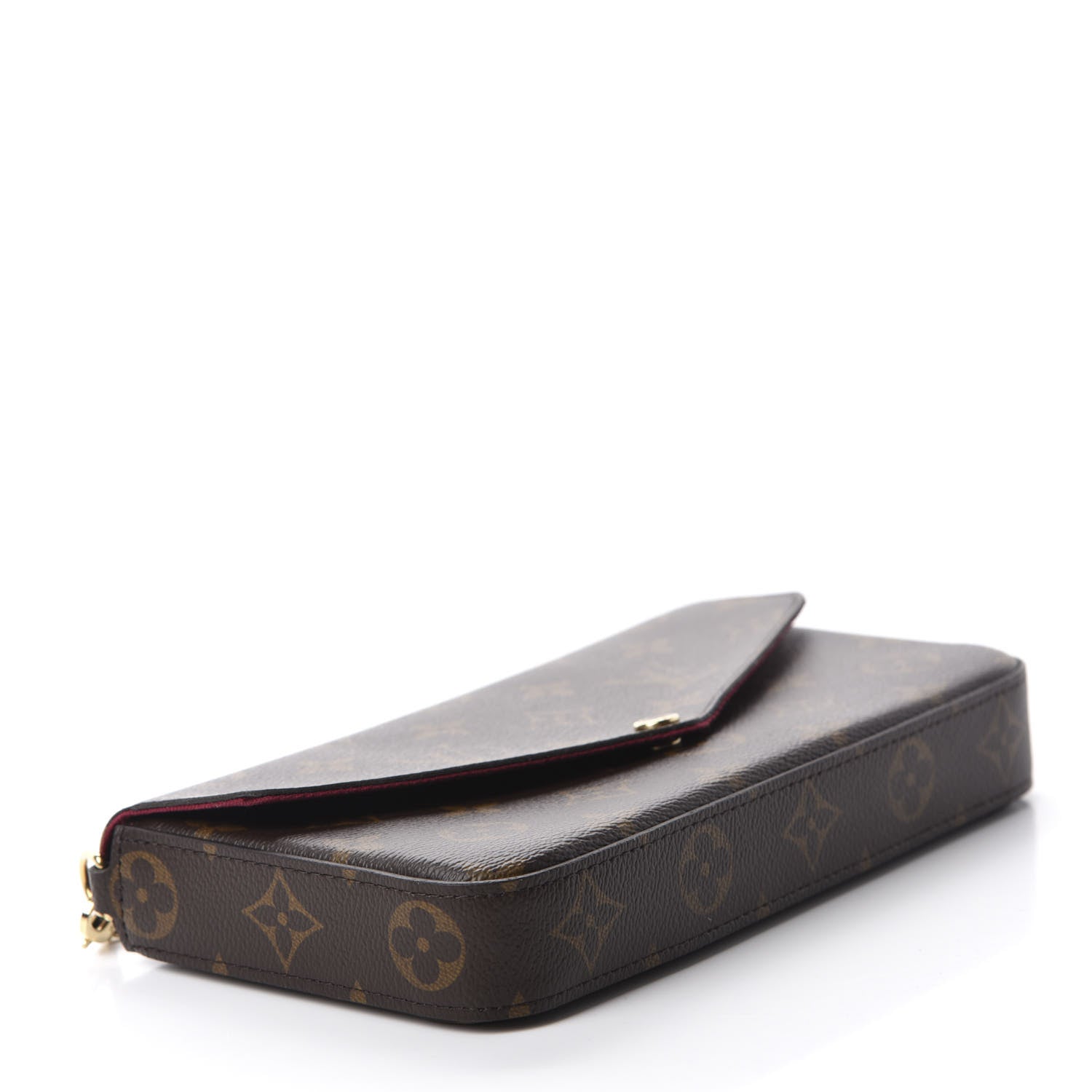 Louis Vuitton Monogram Pochette Felicie Chain Wallet Fuchsia 4 of 14