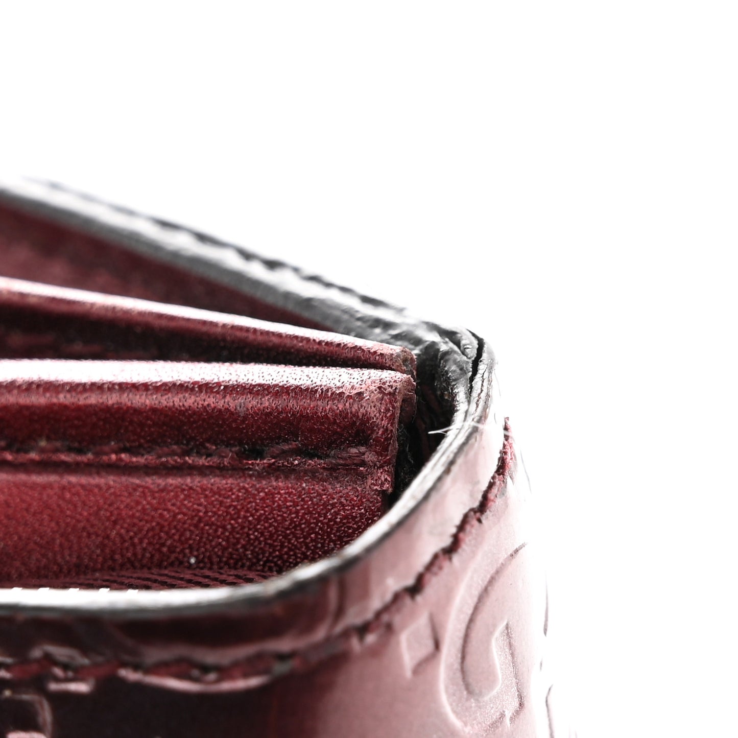 Shine Guccissima Lovely Heart Continental Wallet Scarlatto
