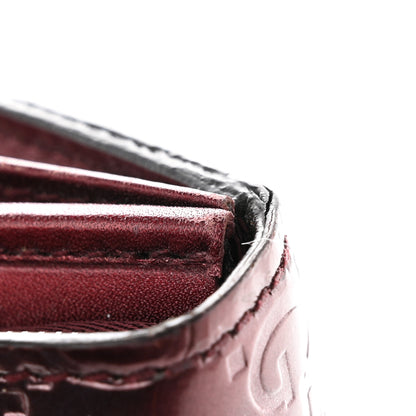 Gucci Shine Guccissima Lovely Heart Continental Wallet Scarlatto 14 of 17