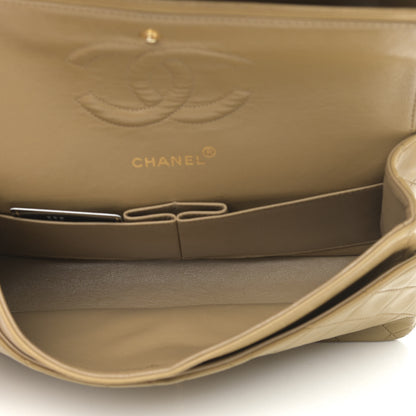 Chanel Lambskin Quilted Medium Double Flap Beige 5 of 14