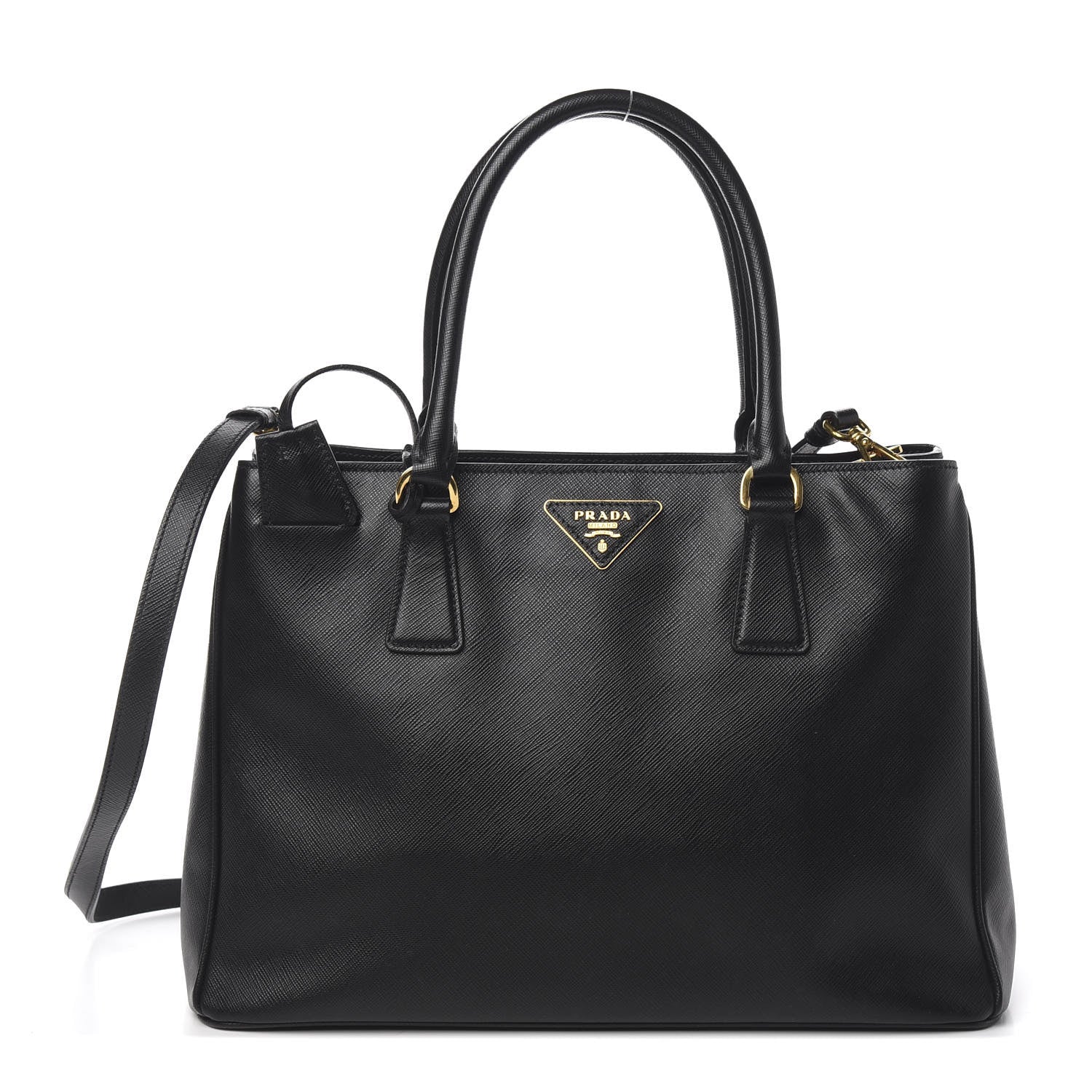 Prada Saffiano Lux Medium Tote Black 1 of 10