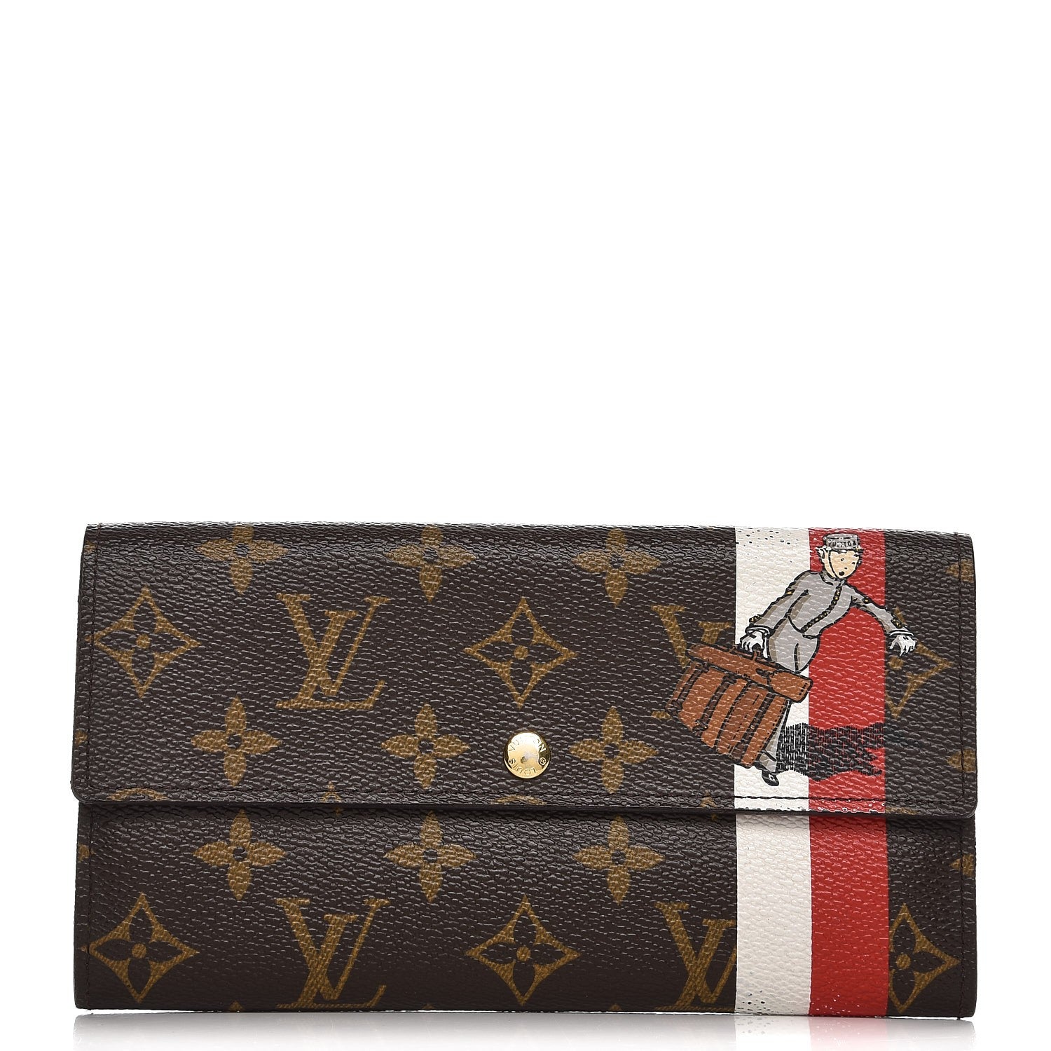Louis Vuitton Monogram Groom Sarah Wallet 1 of 8