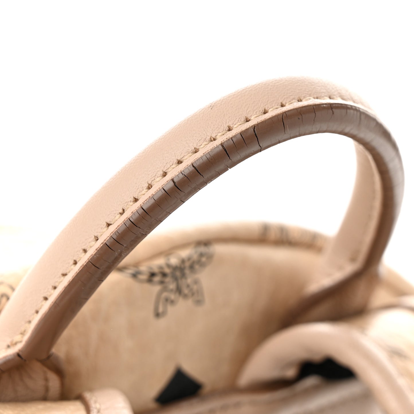 Visetos Small Studded Stark Backpack Beige