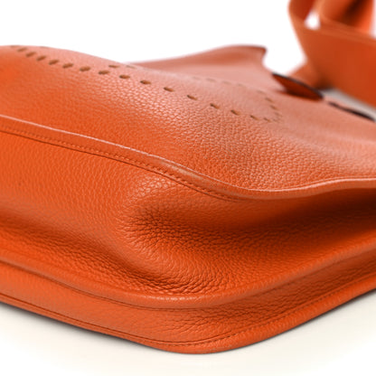 Hermes Taurillon Clemence Evelyne III GM Orange 8 of 19