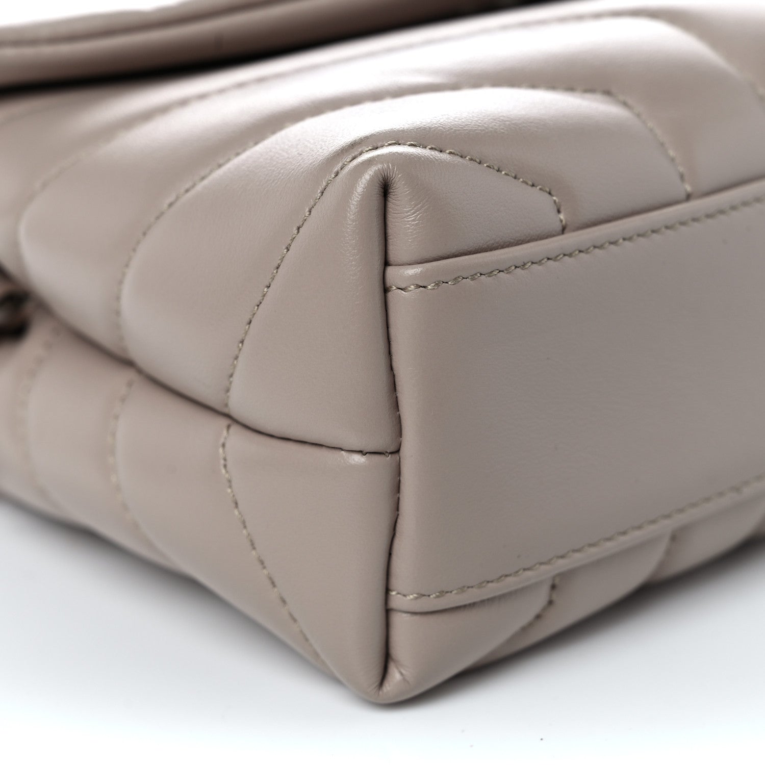 Saint Laurent Calfskin Y Quilted Monogram Toy Loulou Crossbody Bag Light Natural 9 of 11