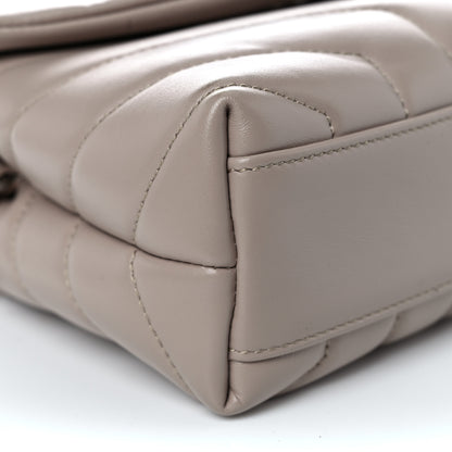 Saint Laurent Calfskin Y Quilted Monogram Toy Loulou Crossbody Bag Light Natural 9 of 11