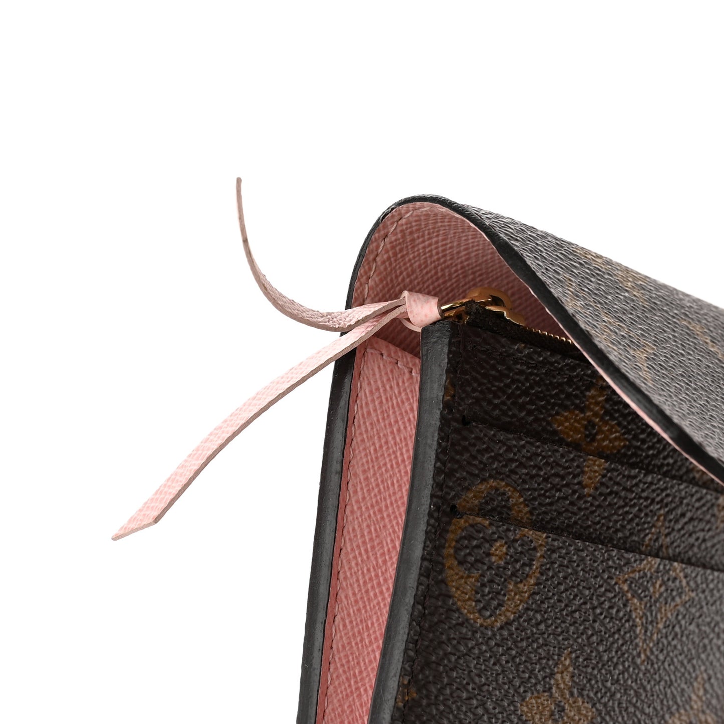 Monogram Emilie Wallet Rose Ballerine