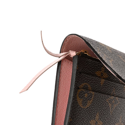 Louis Vuitton Monogram Emilie Wallet Rose Ballerine 13 of 13