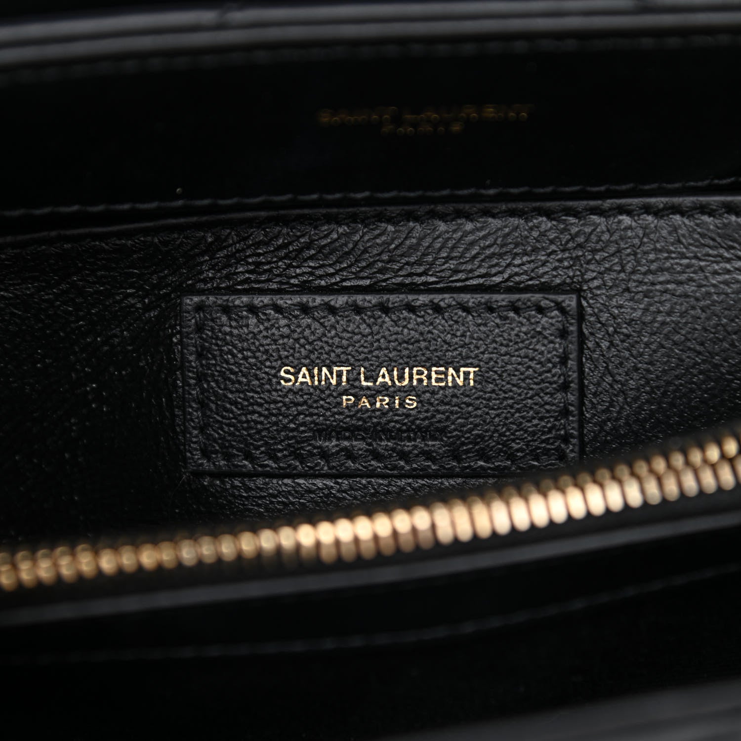 Saint Laurent Calfskin Y Quilted Monogram Small Loulou Chain Satchel Black 6 of 9