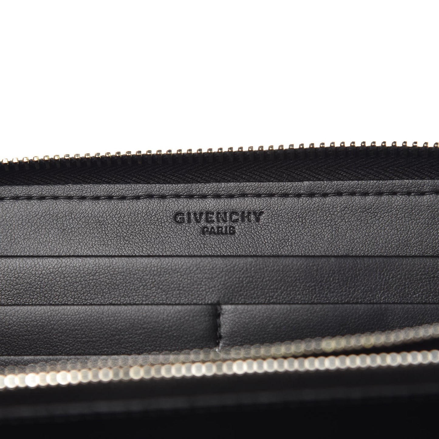 Textured Coated Canvas Rottweiler Print Zip Around Wallet Black