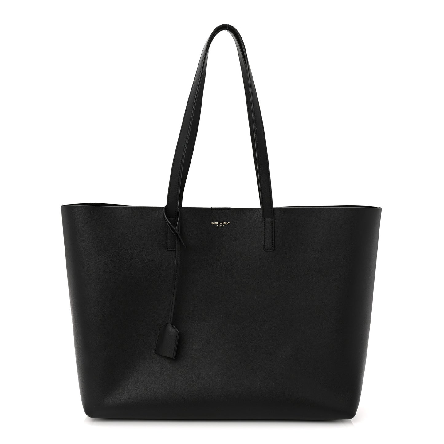 Calfskin Large Shopping Tote Black