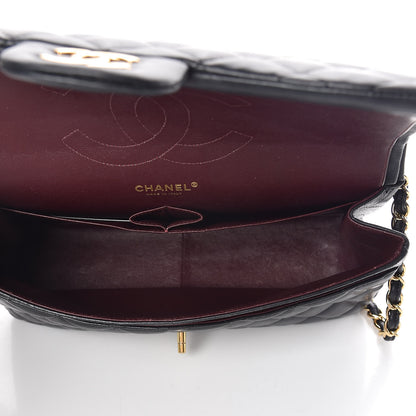 Chanel Lambskin Quilted Jumbo Double Flap Black 5 of 18