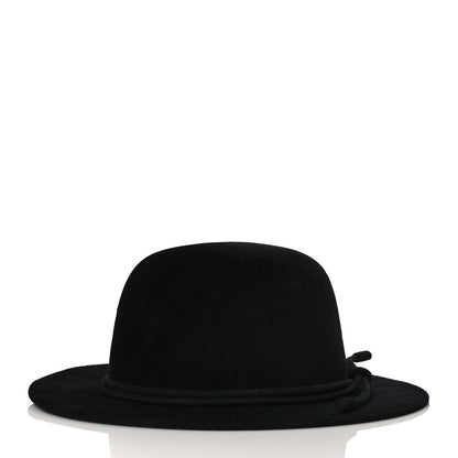 Hermes Rabbit Felt Vicky Hat 59 Black 4 of 8