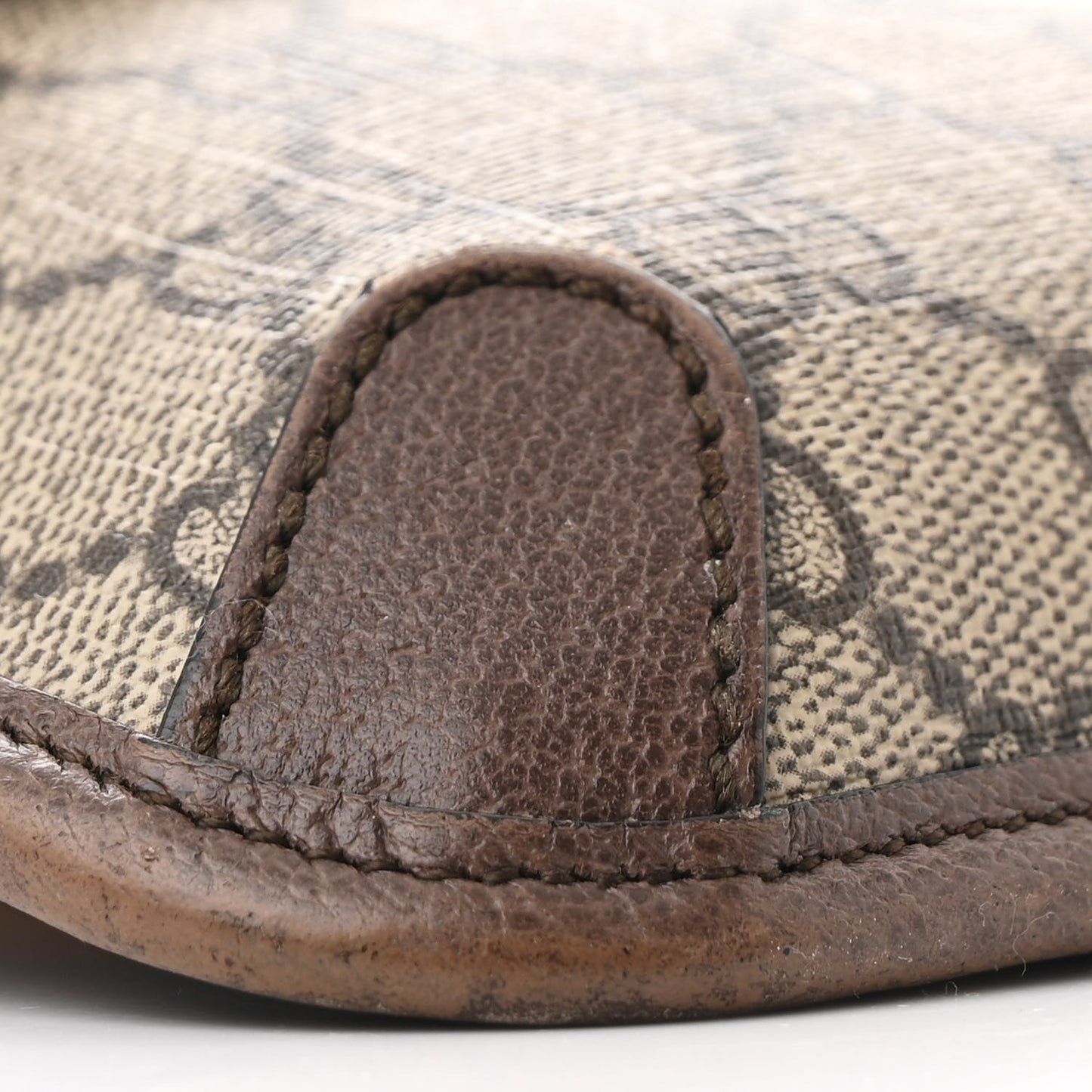 GG Supreme Monogram Neo Vintage Web Belt Bag Brown