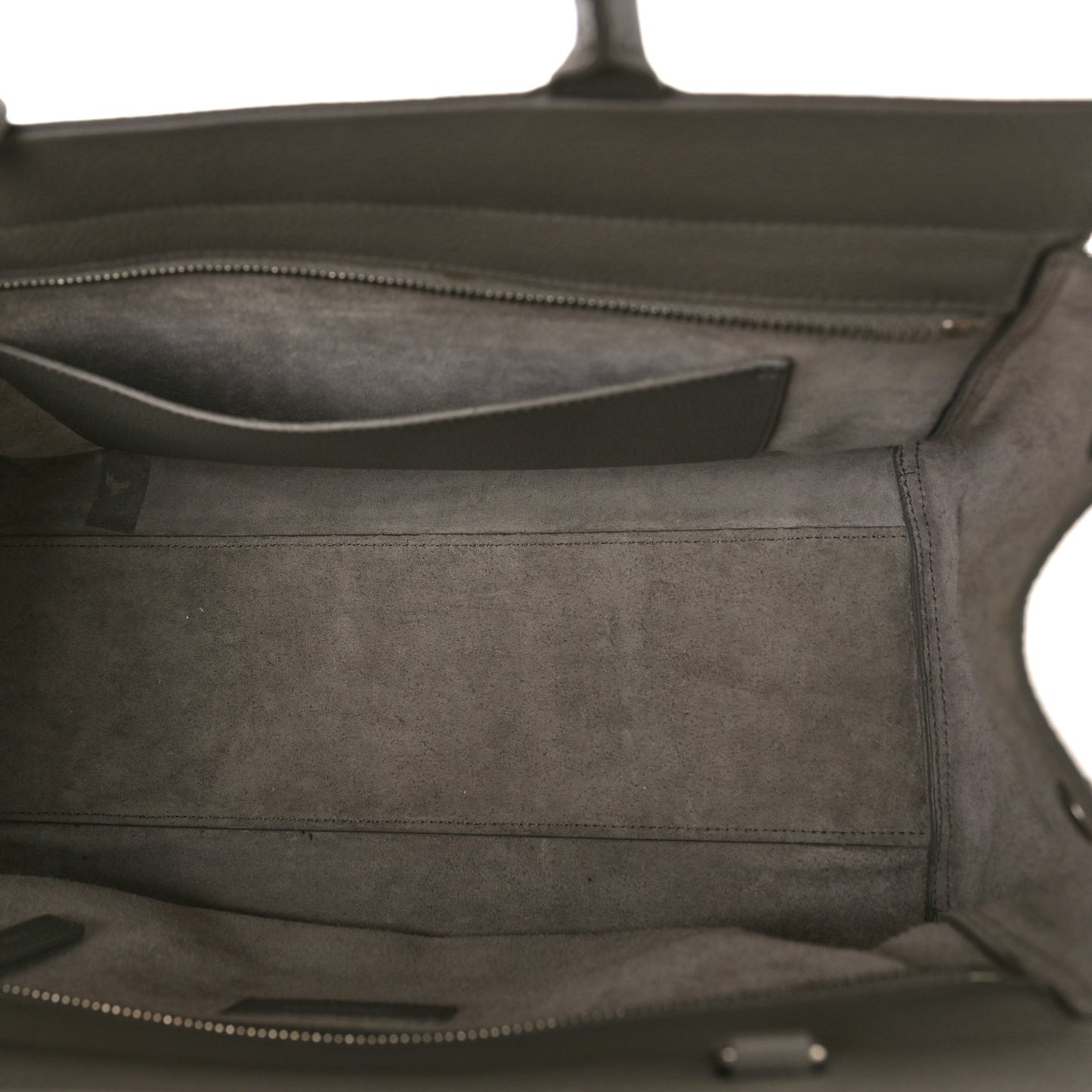 Grained Calfskin Small Cabas Rive Gauche Fog