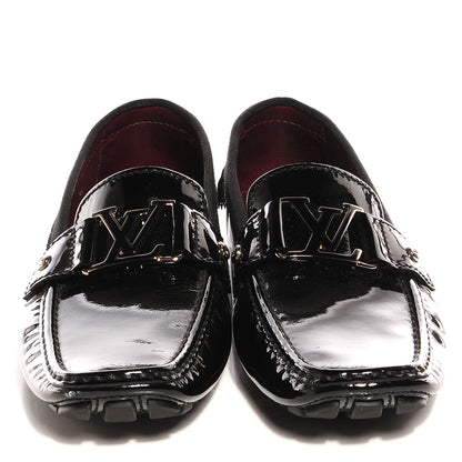 Louis Vuitton Patent Monte Carlo Loafers 7 Black 2 of 8