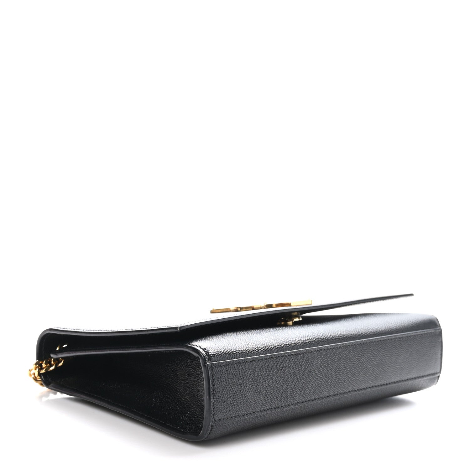 Saint Laurent Grain De Poudre Medium Classic Monogram Kate Satchel Black 4 of 11