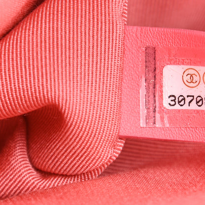 Chanel Sequin Quilted Medium Chanel 19 Flap Coral 6 of 11