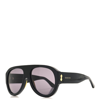 Gucci Acetate Aviator Sunglasses GG0668S Black 1 of 8