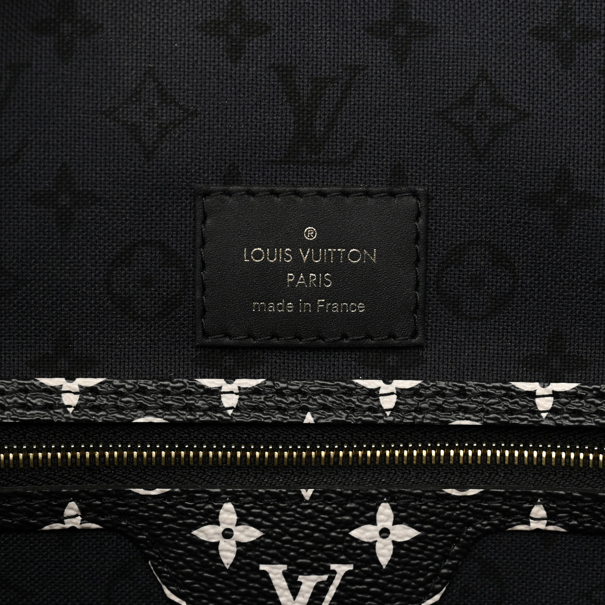 Louis Vuitton Monogram Giant Crafty Neverfull MM Creme Rouge Black 12 of 21