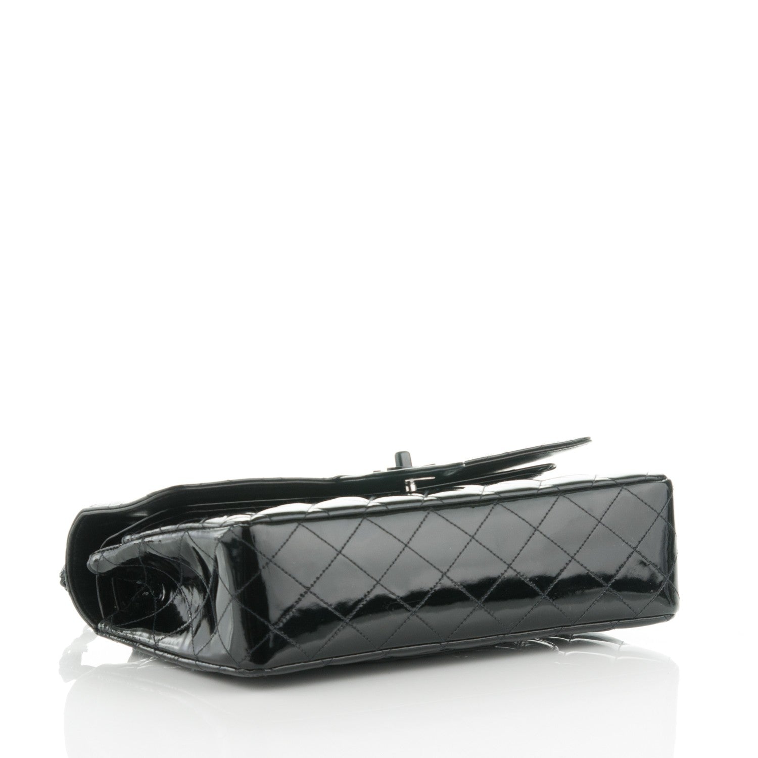 Chanel Patent Quilted Medium Double Flap Black 4 of 9
