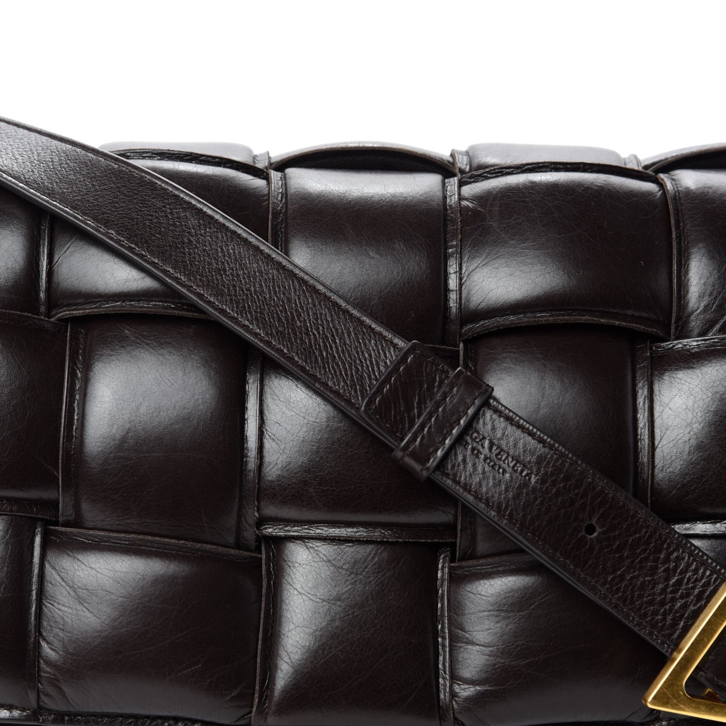 Paper Calfskin Maxi Intreccio Padded Cassette Crossbody Bag Fondant