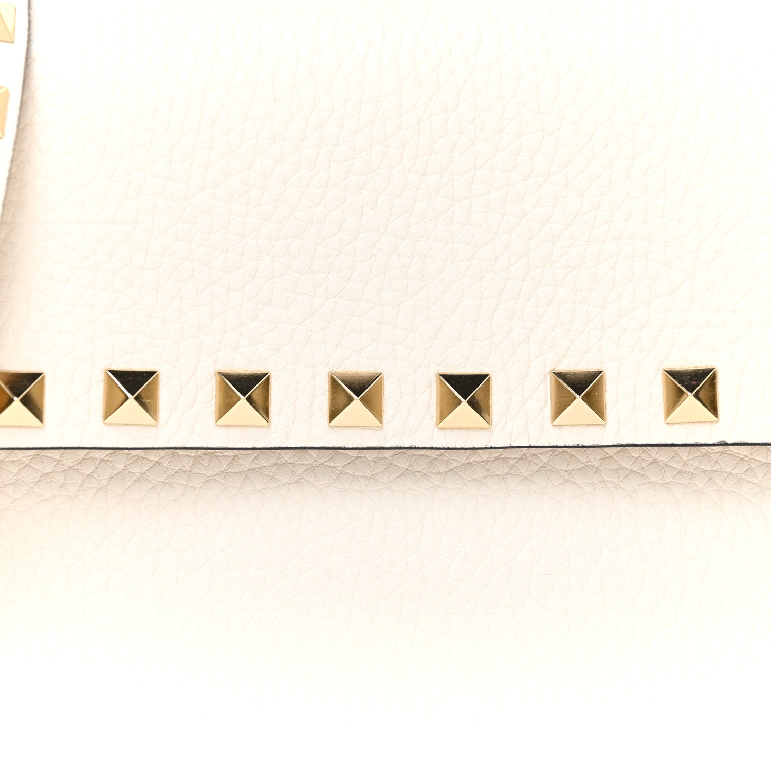 Valentino Garavani Grainy Calfskin Rockstud Crossbody Pouch Light Ivory 6 of 10
