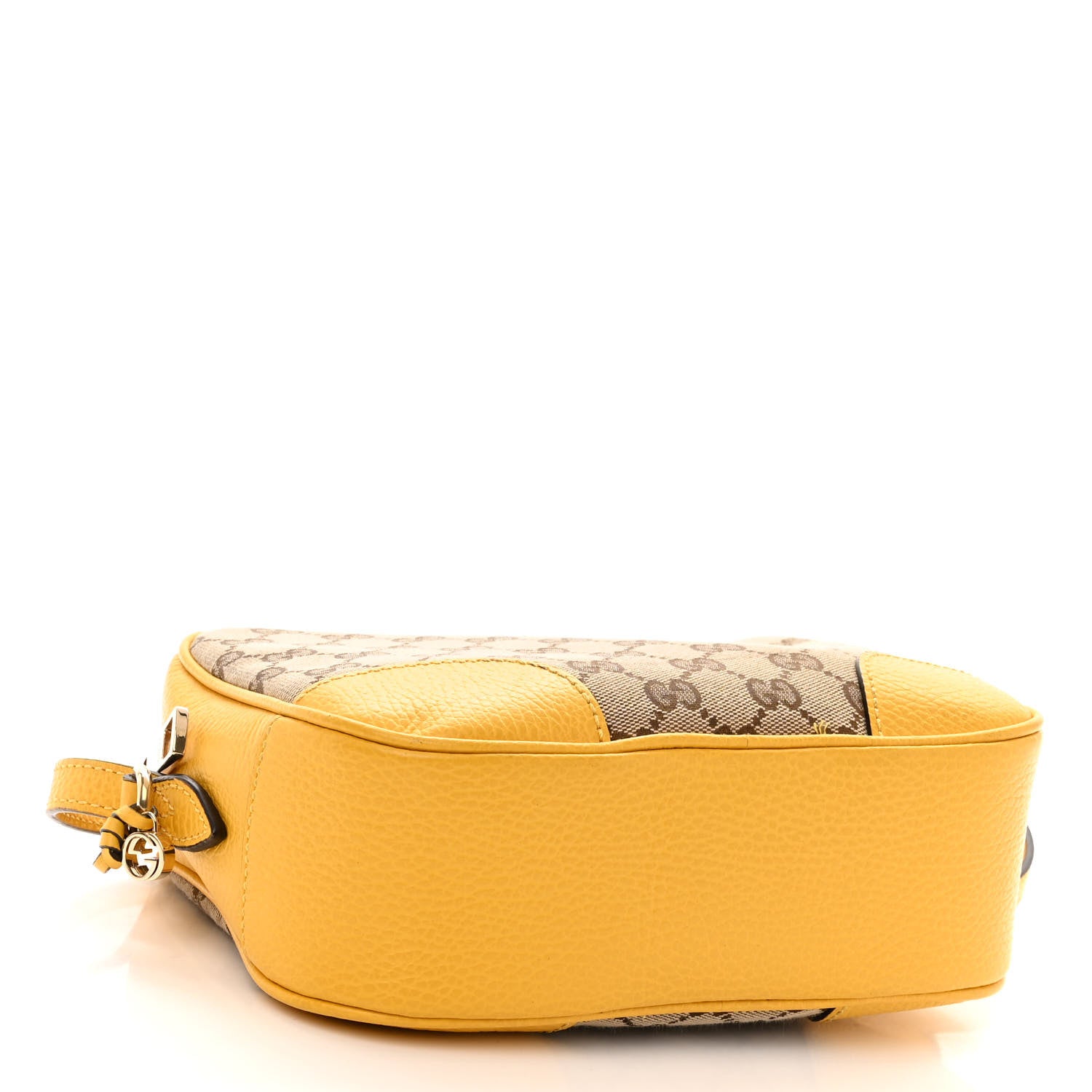 Gucci Monogram Dollar Calfskin Mini Bree Messenger Bag Beige Ebony New Buttercup 4 of 12