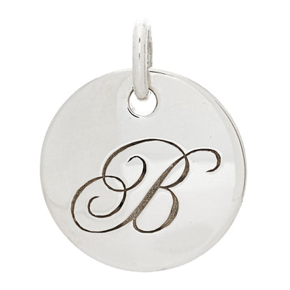 Tiffany Sterling Silver Letter B Disc Charm 1 of 5