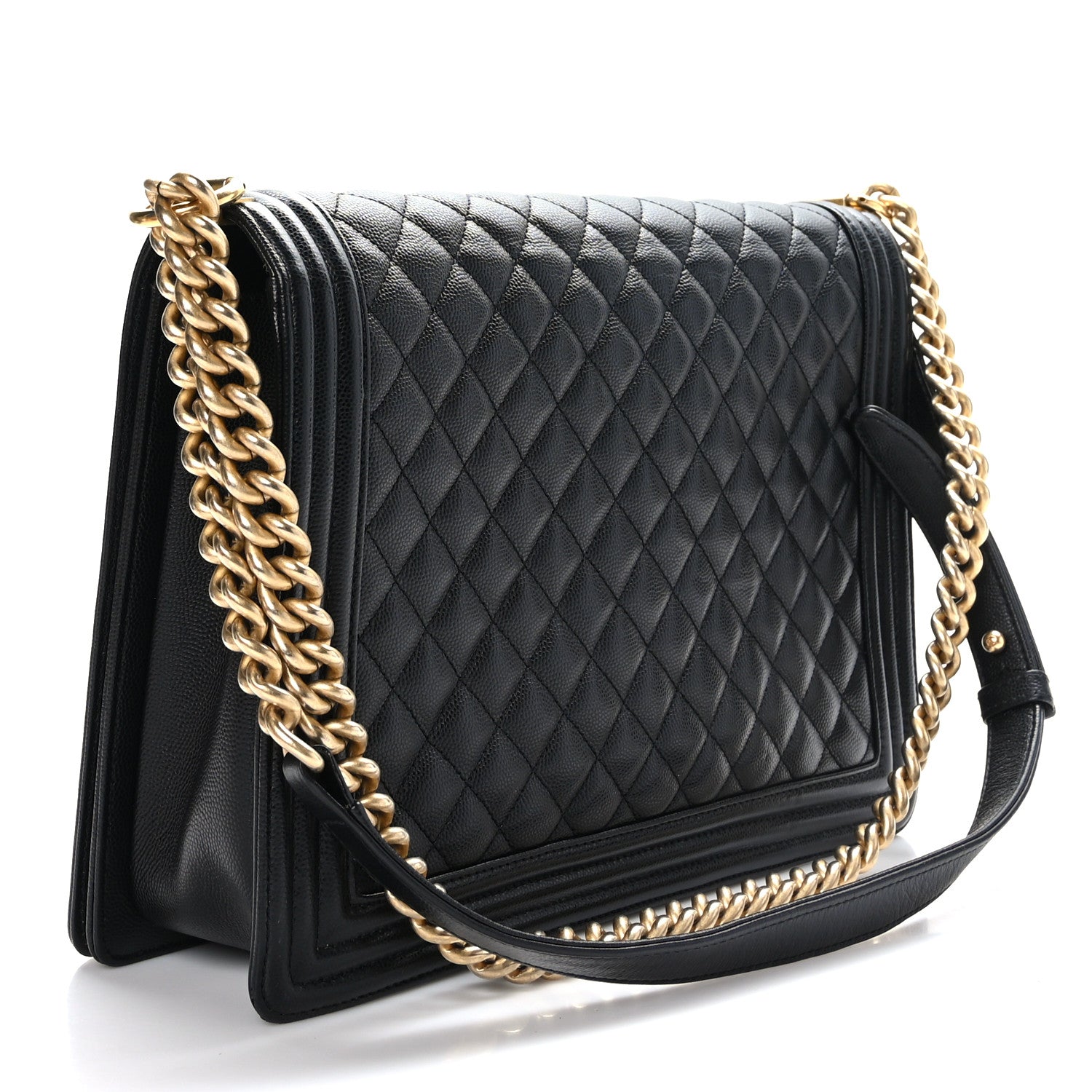 Chanel Caviar Quilted Large Boy Flap Black 3 of 9