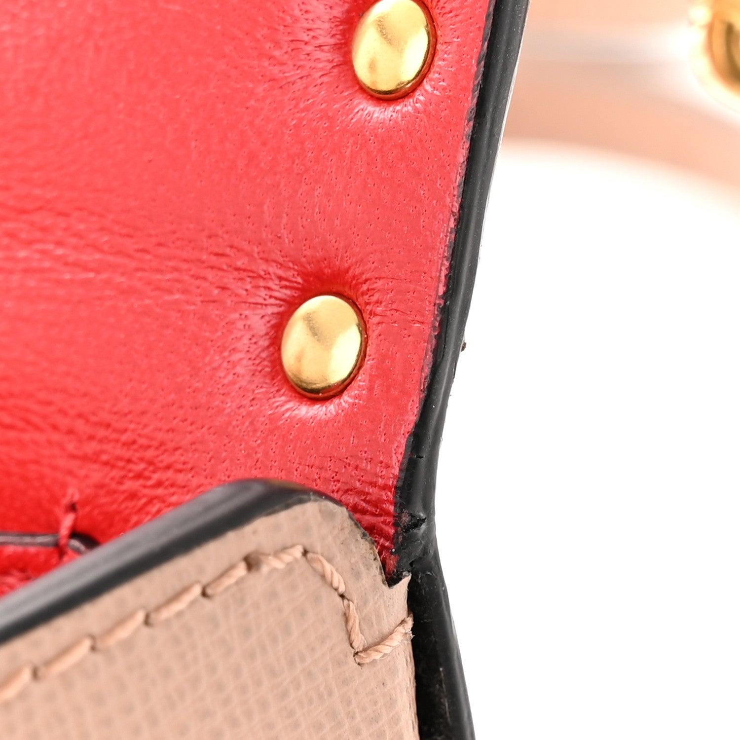 Valentino Garavani Grainy Calfskin Rockstud Alcove Box Top-Handle Bag Rose Cannelle 11 of 11