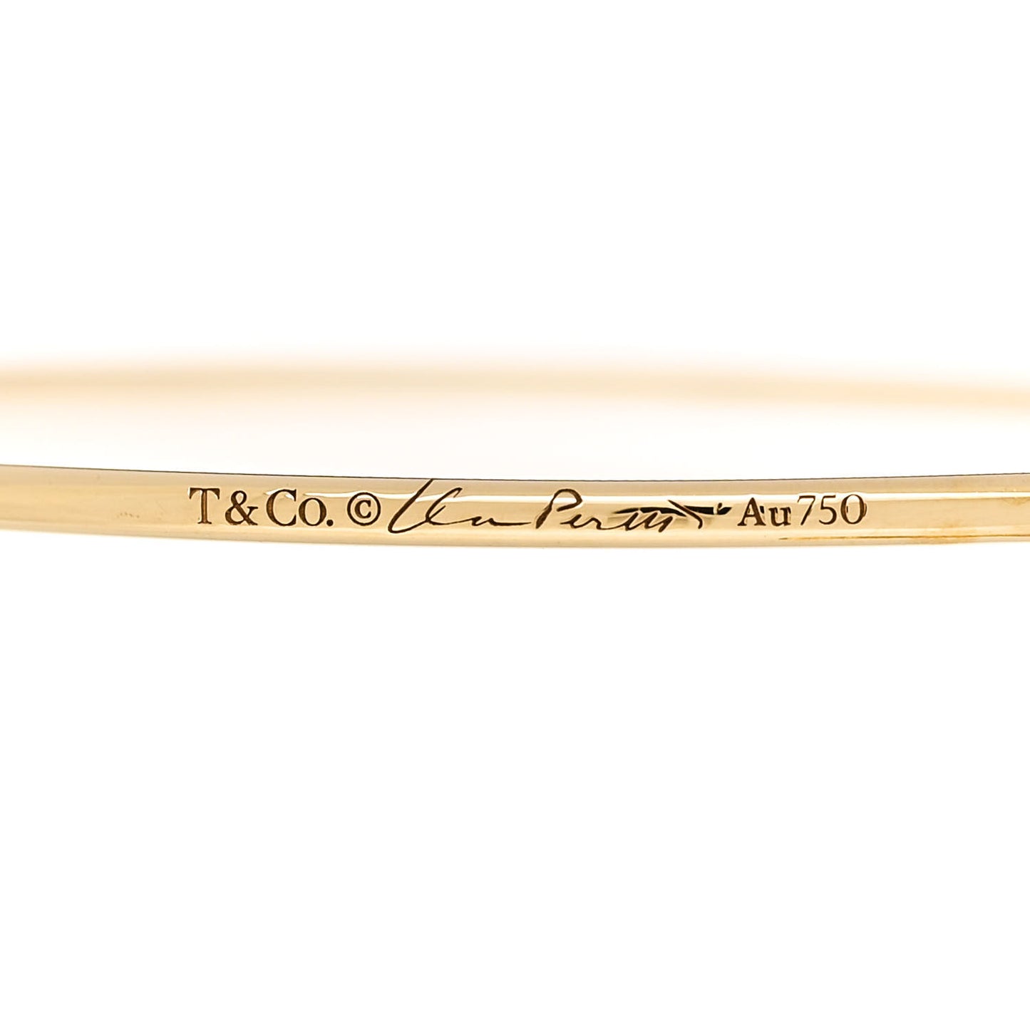 18K Yellow Gold Diamond Medium Elsa Peretti Hoop Earrings