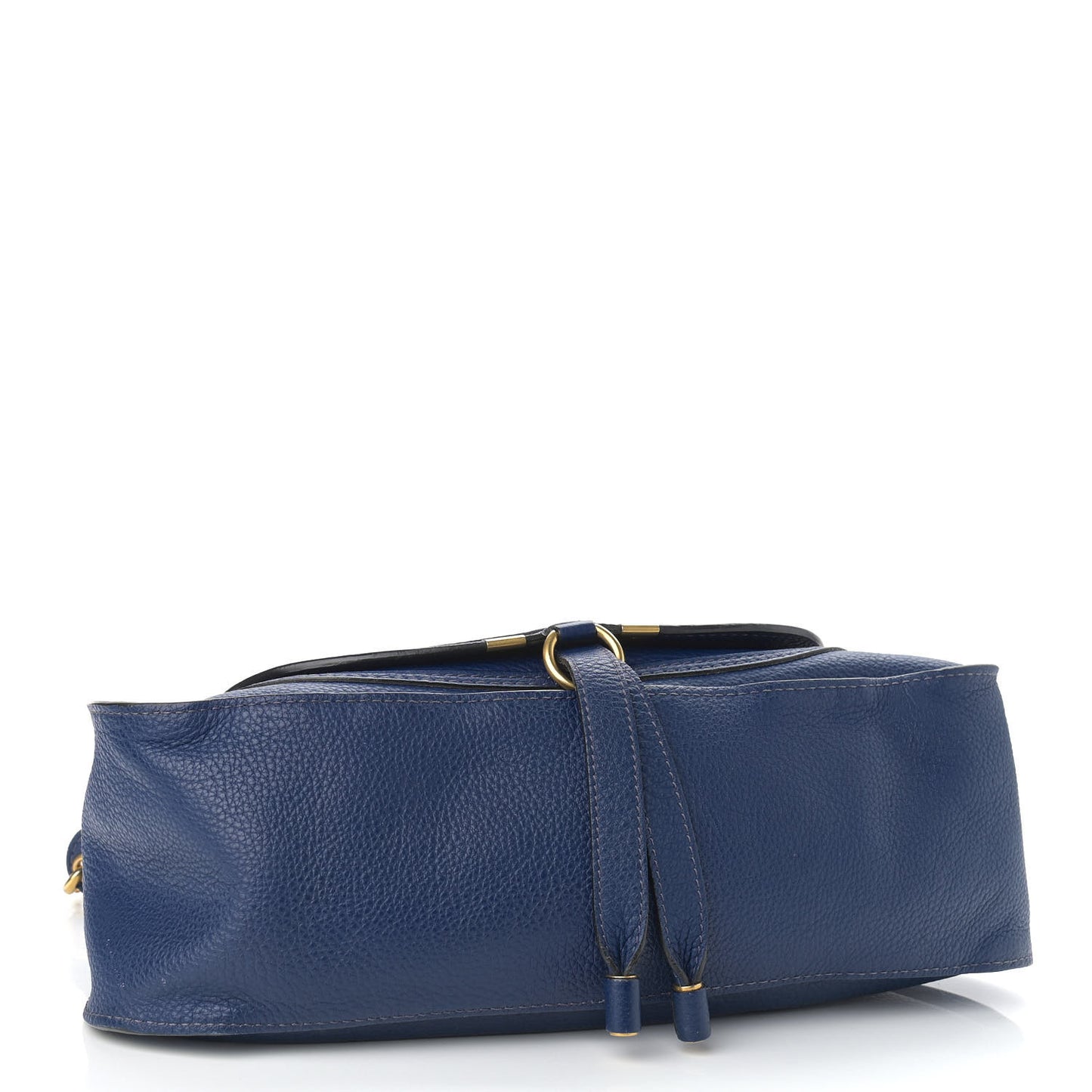 Calfskin Medium Marcie Satchel Royal Navy