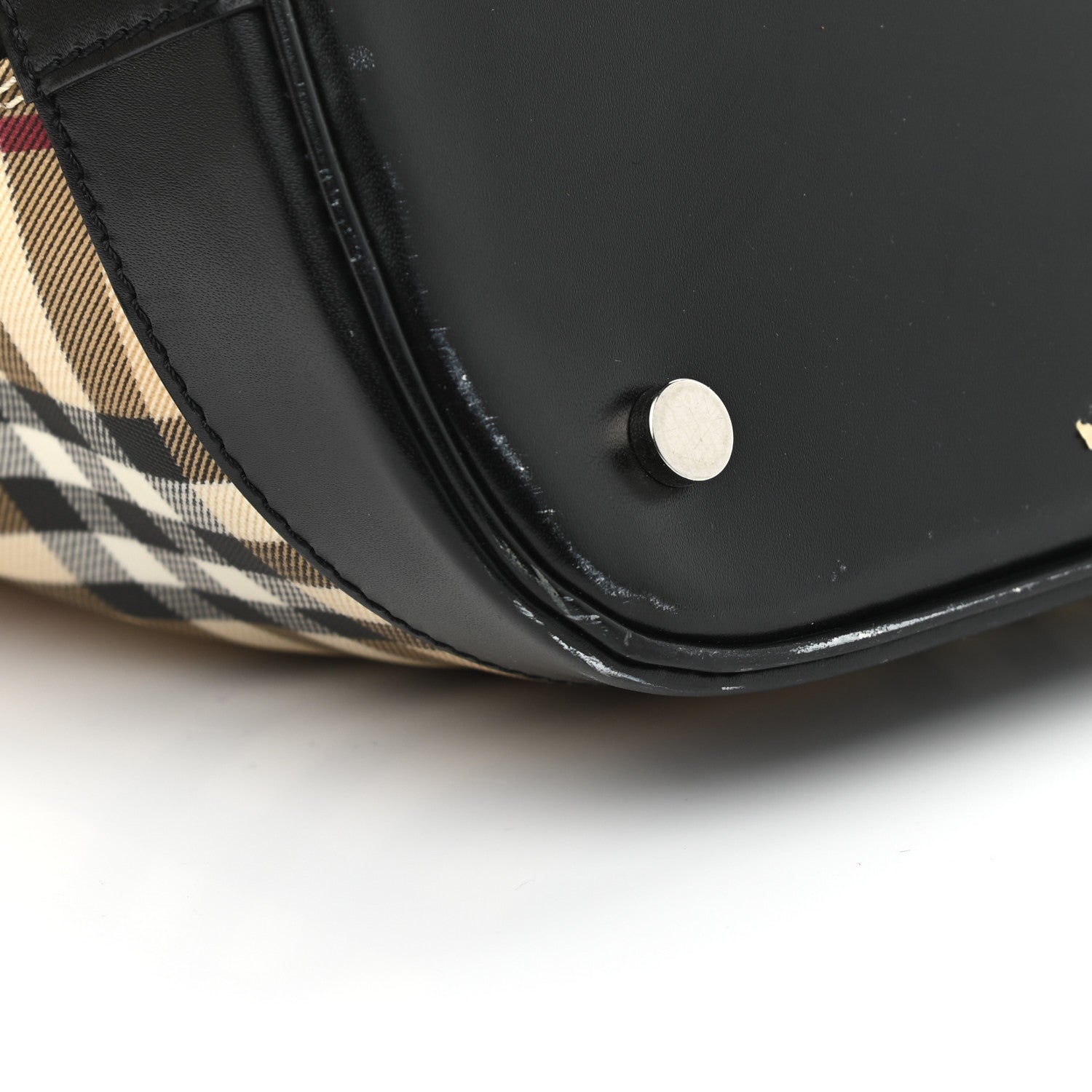 Burberry House Check Large Bowler Tote Black 12 of 17