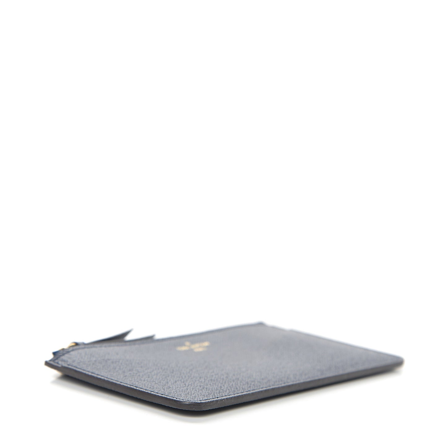 Calfskin Jeanne Wallet Zippered Insert Dark Blue