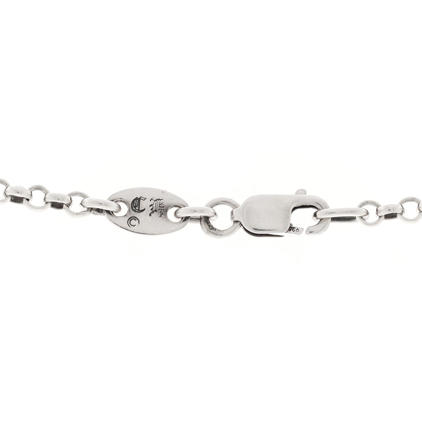 Sterling Silver Safety Pin Pendant Necklace