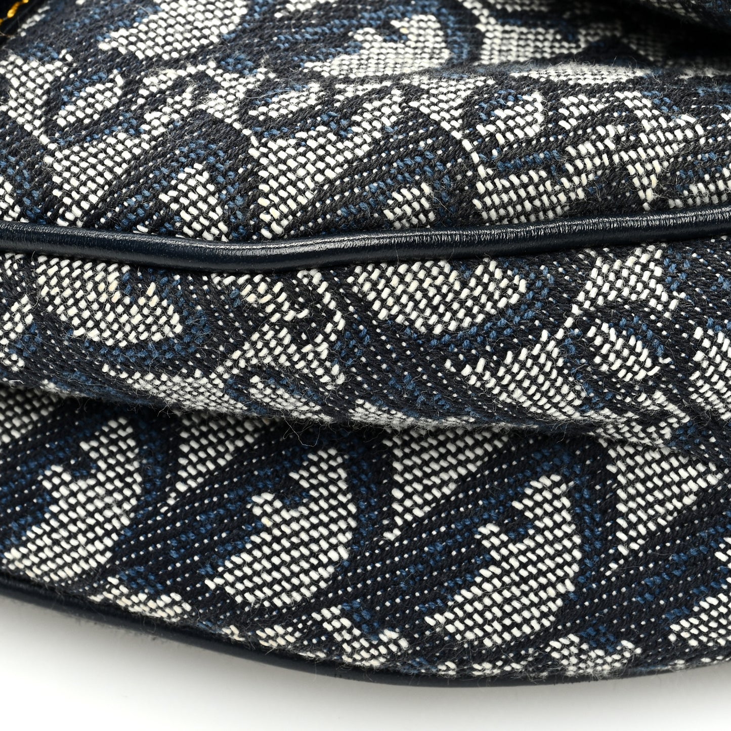 Monogram Saddle Bag Blue