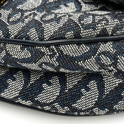 Christian Dior Monogram Saddle Bag Blue 10 of 10