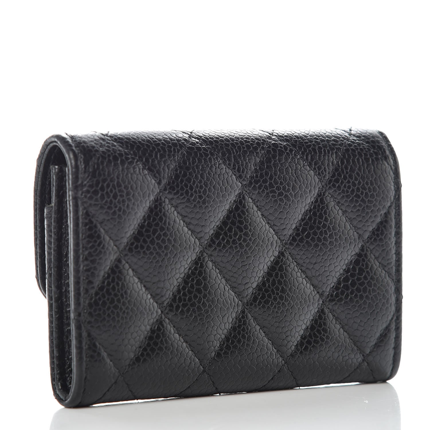 Chanel Caviar Quilted Flap Card Holder Black 3 of 11