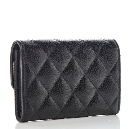 Chanel Caviar Quilted Flap Card Holder Black 3 of 11
