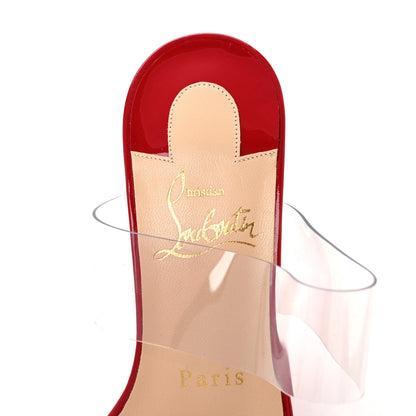 Christian Louboutin Patent PVC Just Nothing 85 Slide Sandals 35.5 Loubi 8 of 9