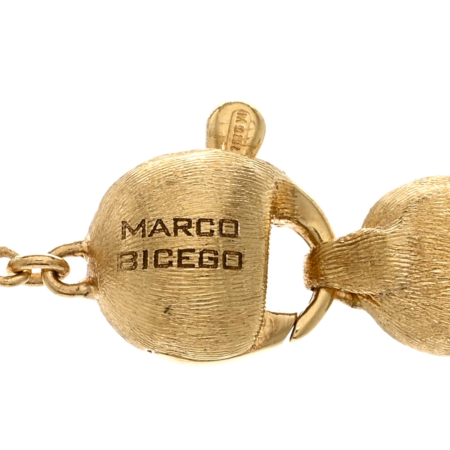 Marco Bicego 18K Yellow Gold Moonstone Sunstone Beaded Necklace 4 of 4